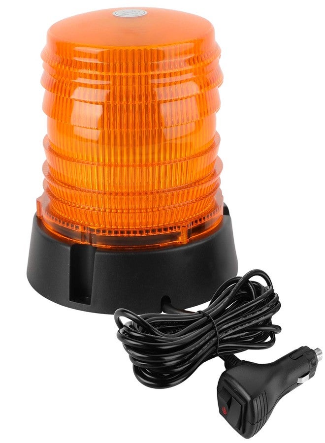 ASPL LED Warning Flash Beacon Lights, 60 LED Amber Warning Safety Flashing Strobe Lights with Magnetic and 16 ft Straight Cord for Vehicle Truck Tractor Golf Carts UTV Car Bus,12V-24V - Image 1